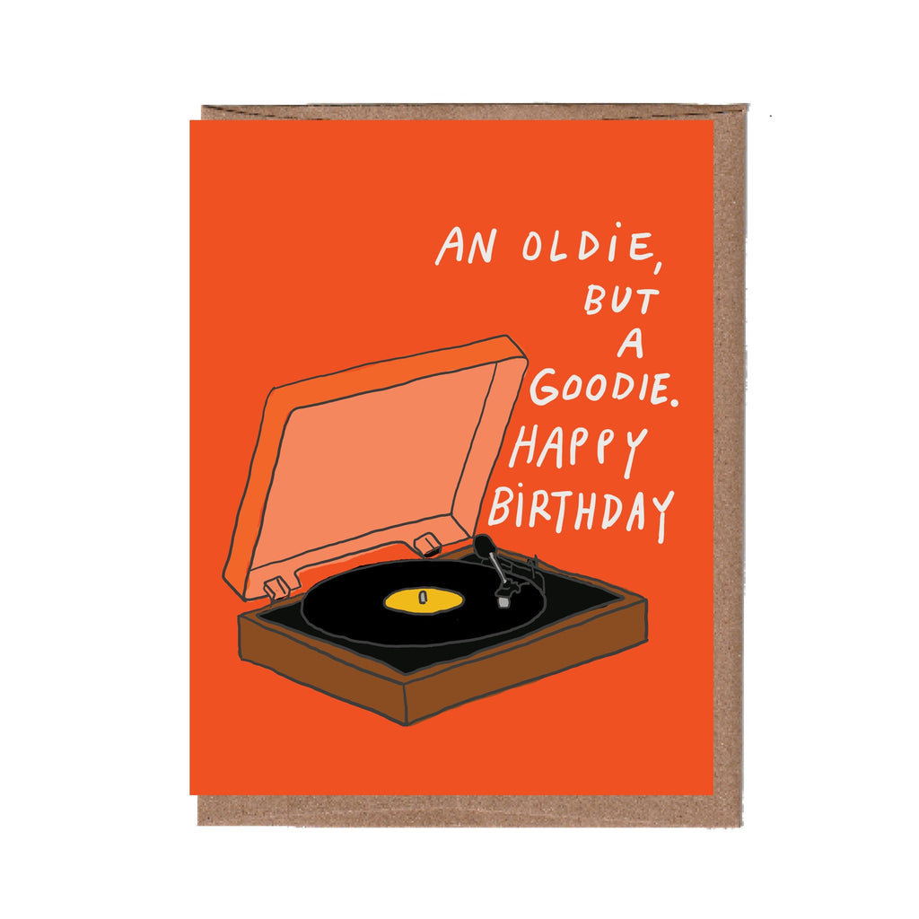 Oldie Vinyl Birthday Card