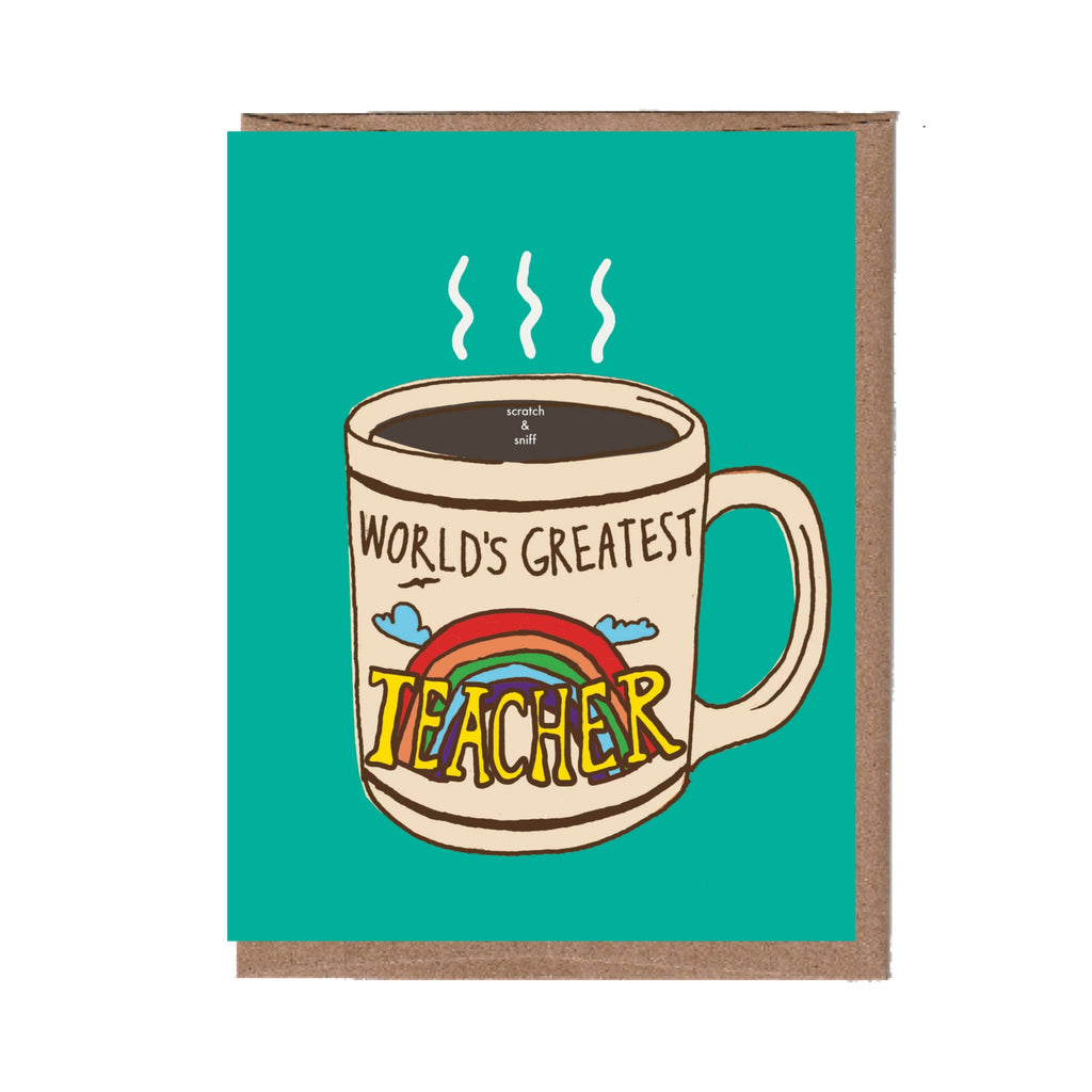 Scratch & Sniff Greatest Teacher Mug Card