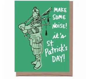 Bagpiper St. Patrick's Day Card