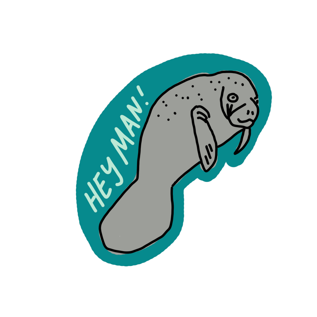 Manatee Sticker