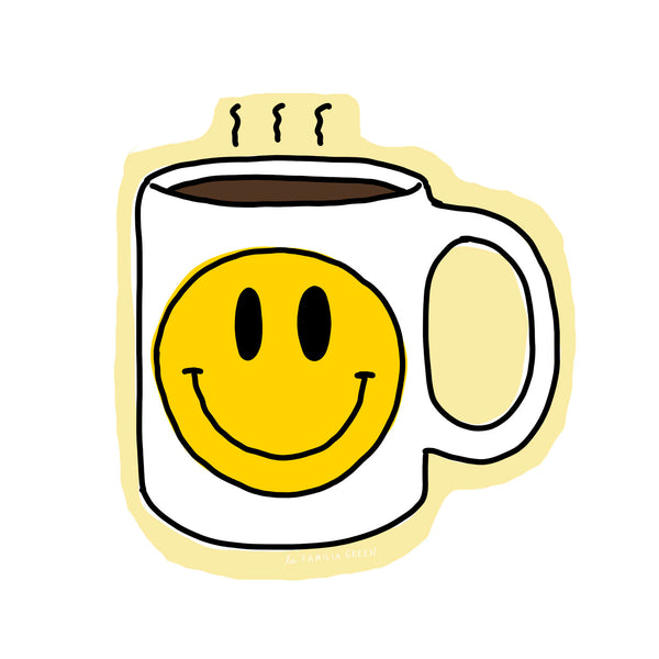 Smiley Mug Sticker