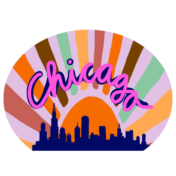 City Sunrise Sticker