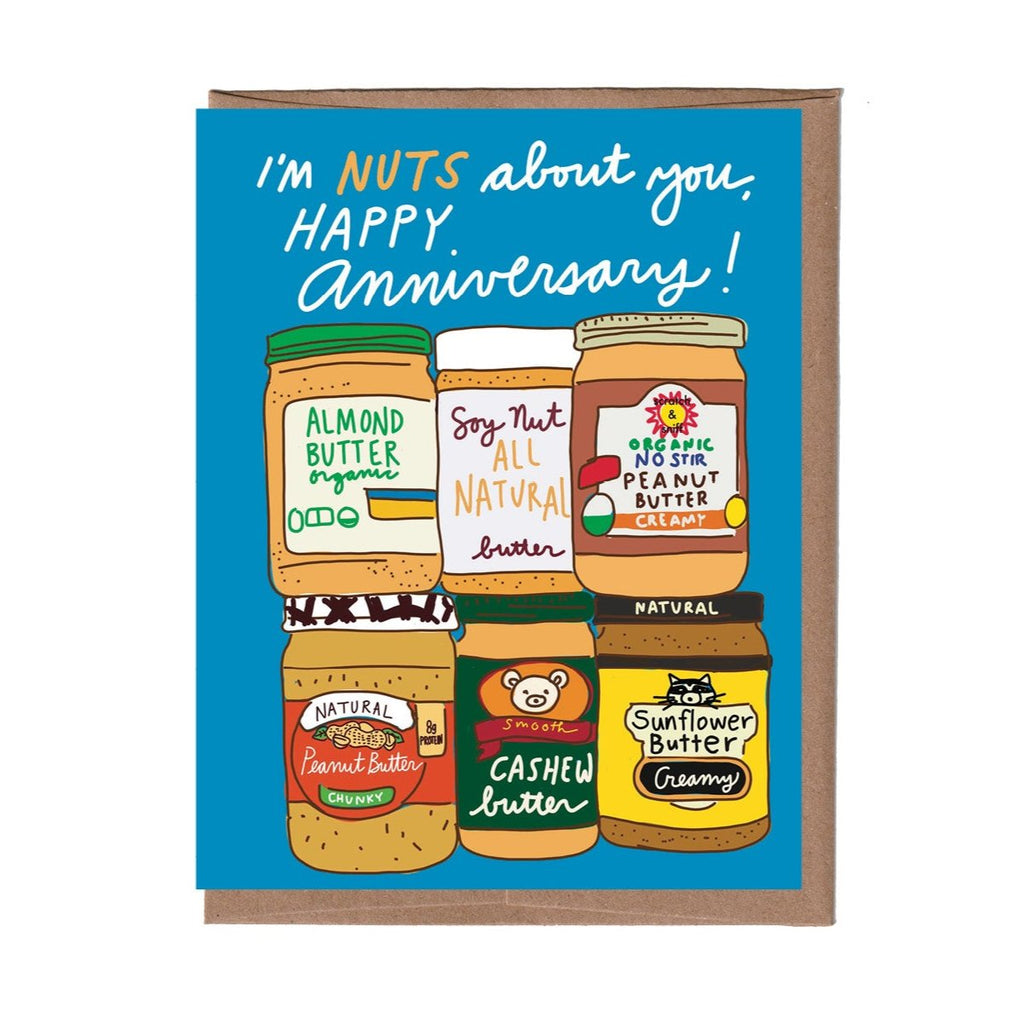 Scratch & Sniff Nut Butter Anniversary Card