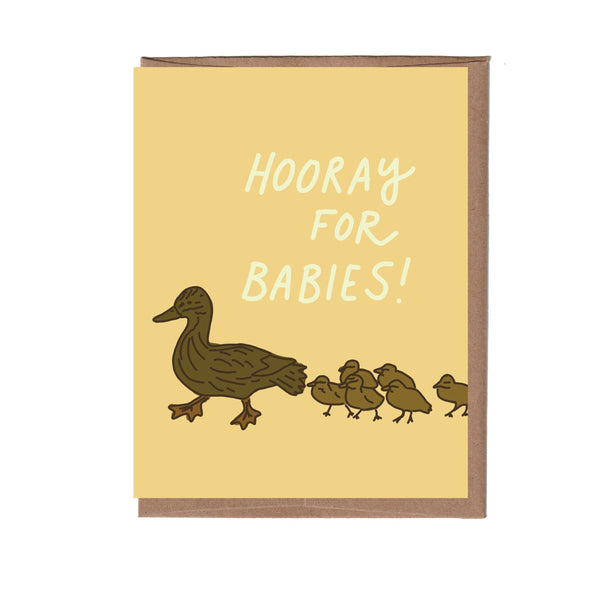 Ducklings Baby Card