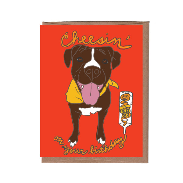 Cheesin' Birthday Card
