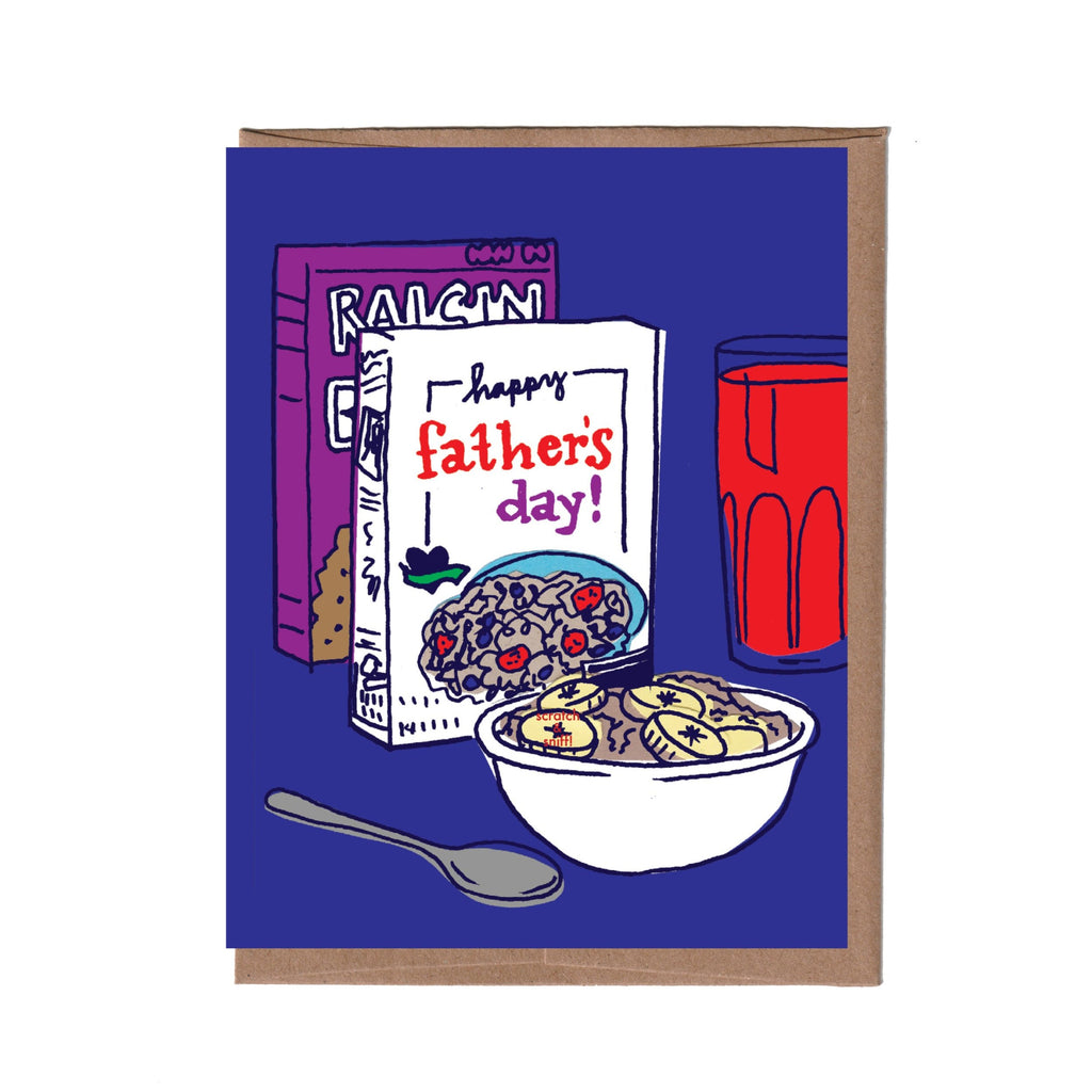 Scratch & Sniff Cereal Father's Day Card