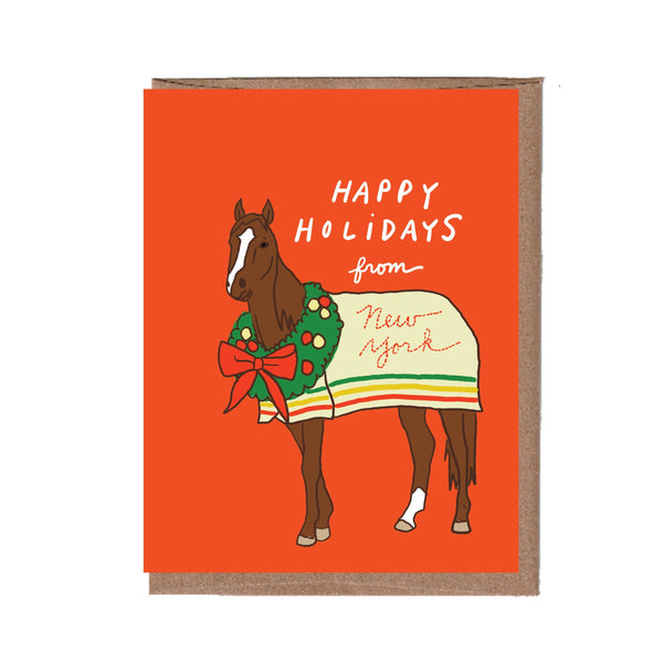 City Horse New York Holiday Card