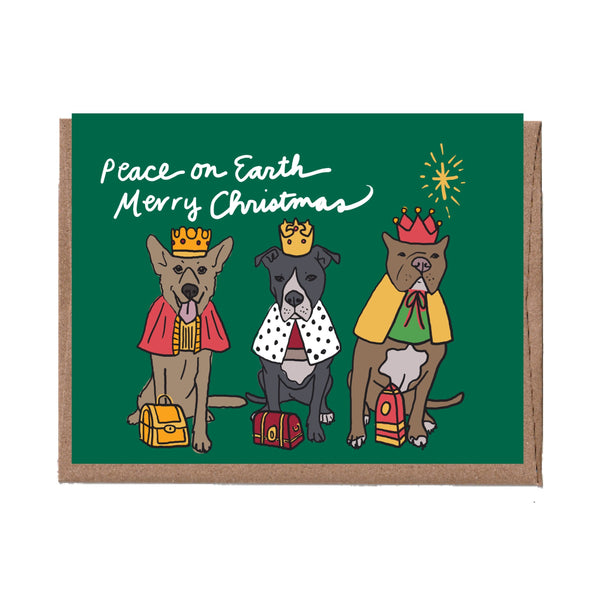 Three Wise Dogs Holiday Card