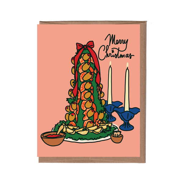 Scratch & Sniff Shrimp Tree Holiday Card