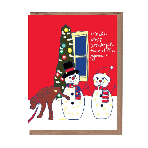 Dog Pee Holiday Card