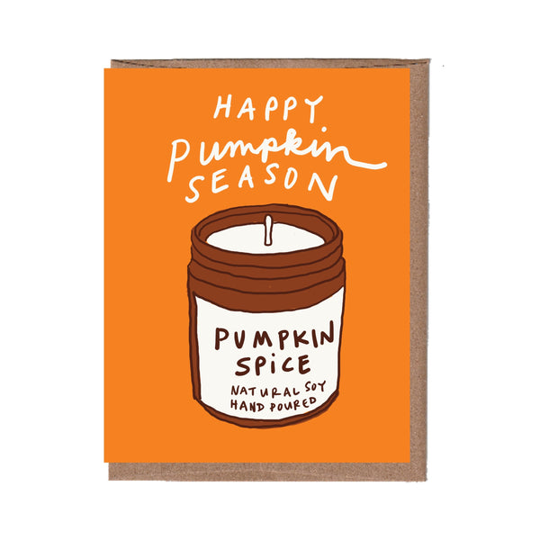 Scratch & Sniff Pumpkin Candle Halloween Card