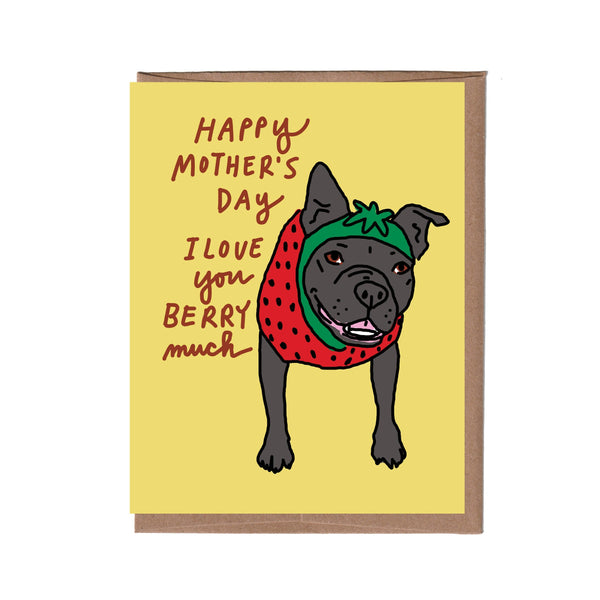 Scratch & Sniff Strawberry Dog Mother's Day Card