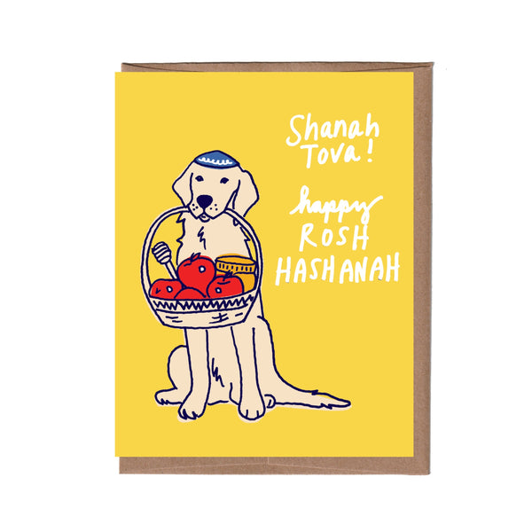 Rosh Hashanah Dog Card