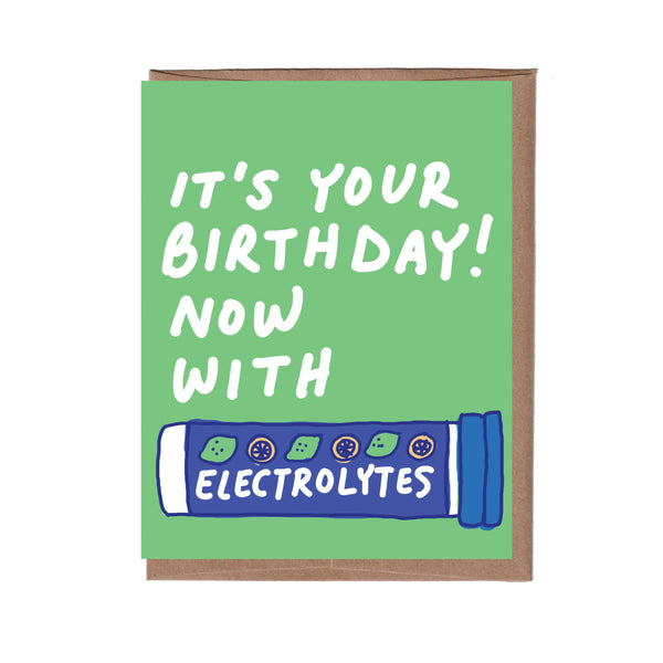 Scratch & Sniff Electrolytes Birthday Card