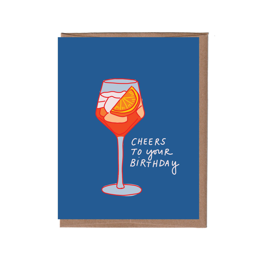 Scratch & Sniff Aperol Spritz Birthday Card