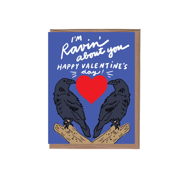 Raven Valentine Card