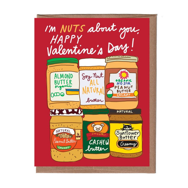 Scratch & Sniff Nut Butter Valentine Card