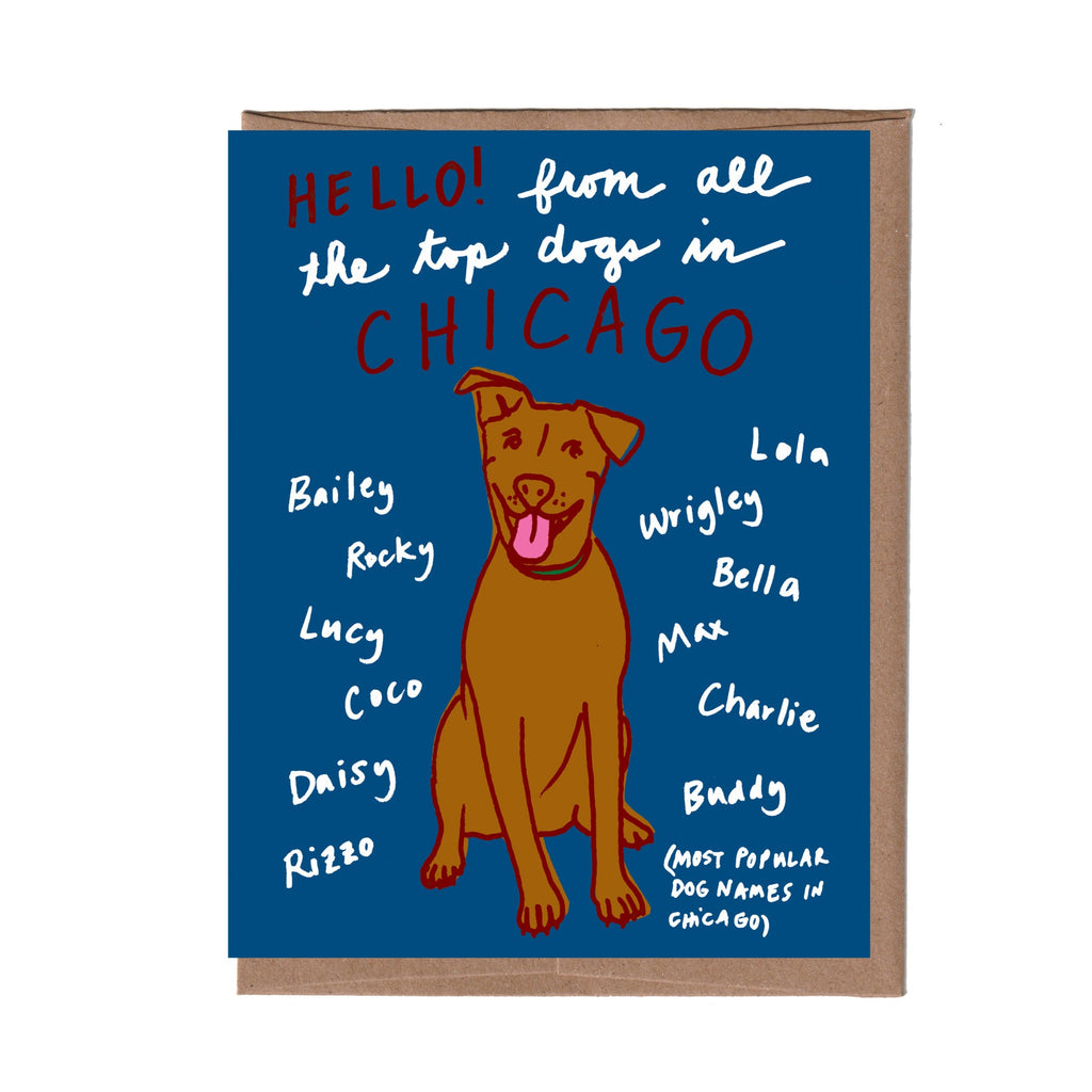 City Dog Names Card