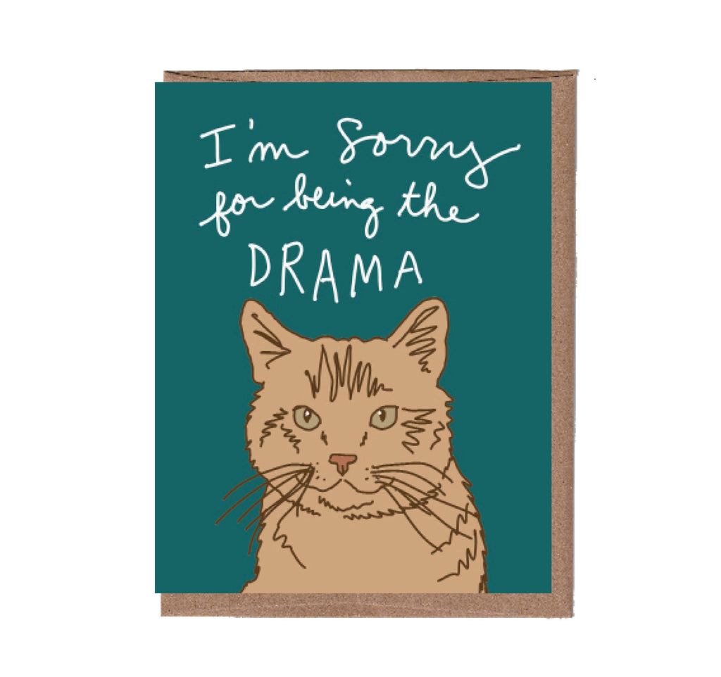 Drama Cat Card