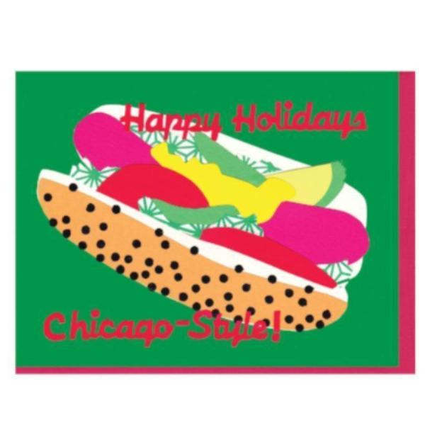 Chicago Hot Dog Holiday Card