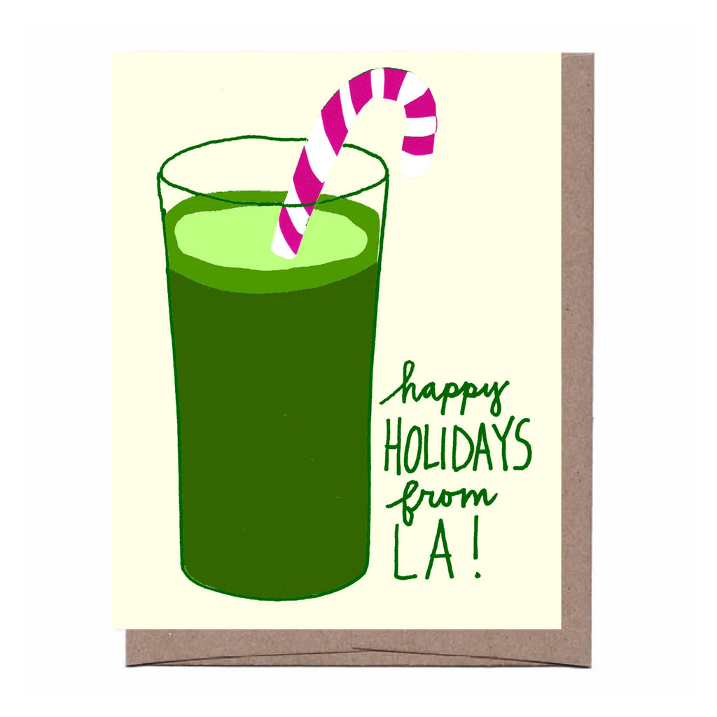 LA Green Juice Holiday Card
