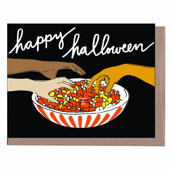 Scratch & Sniff Candy Corn Halloween Card