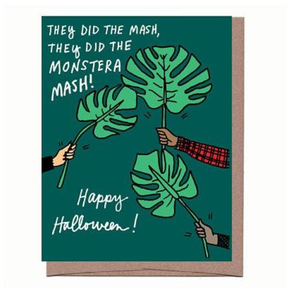 monster mash monstera deliciosa Halloween & Thanksgiving Cards – Tagged "monster mash" – La Familia Green