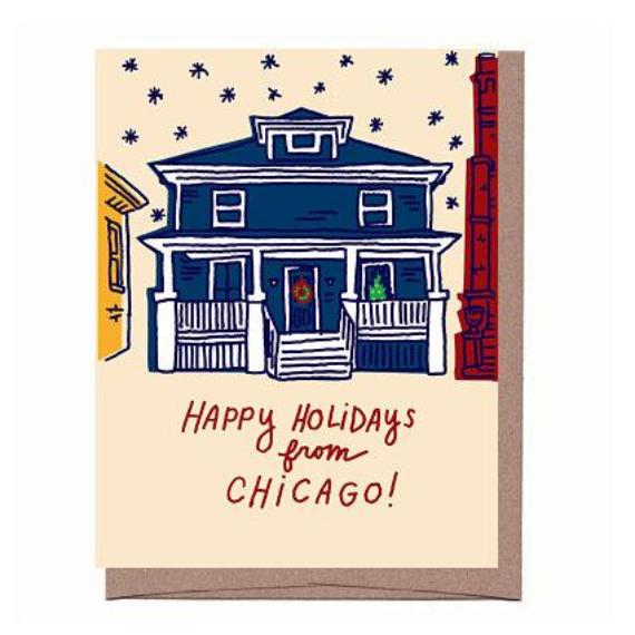 Chicago Holiday House Card