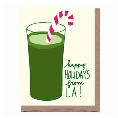 LA Green Juice Holiday Card