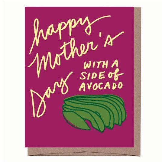 Side of Avocado Mother's Day Card
