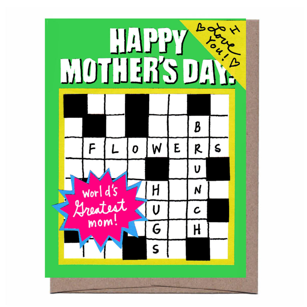 Puzzle Books Mother's Day Card