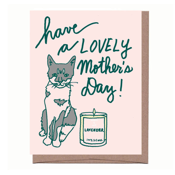 Scratch & Sniff Cat + Candle Mother's Day Card