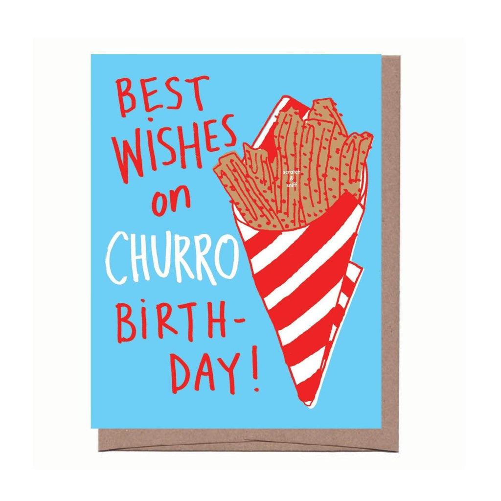 Scratch & Sniff Churro Birthday Card