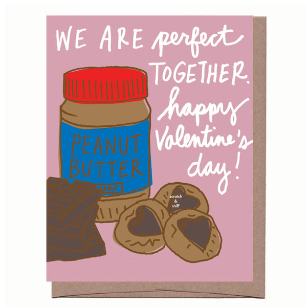 Scratch & Sniff Peanut Butter and Chocolate Valentine Card