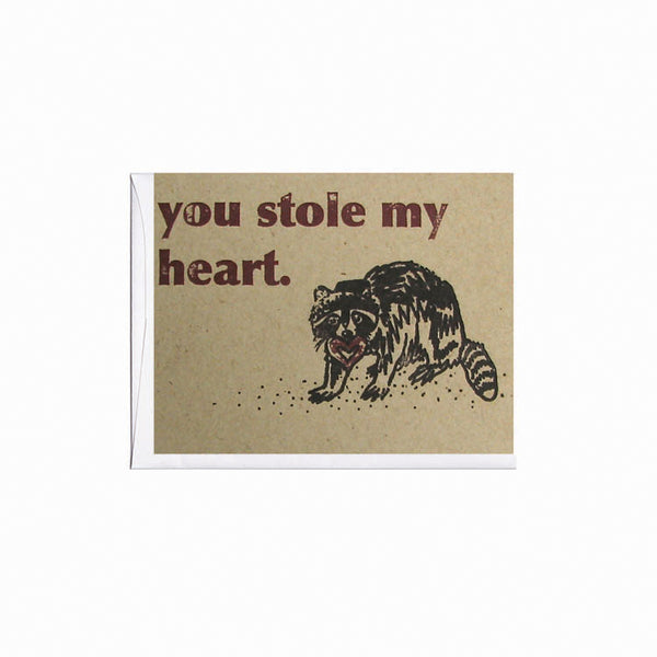 Thieving Raccoon Love Note