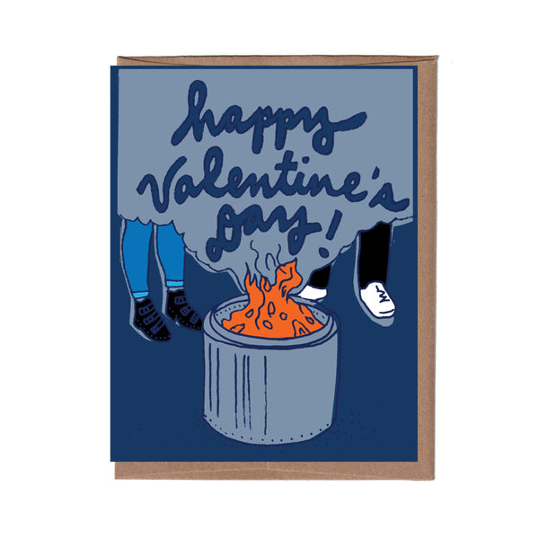 Fire Pit Valentine Card